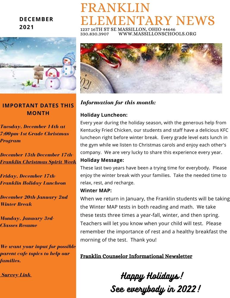 December newsletter