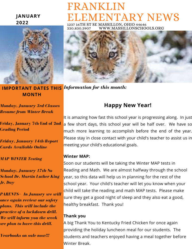 January Newsletter