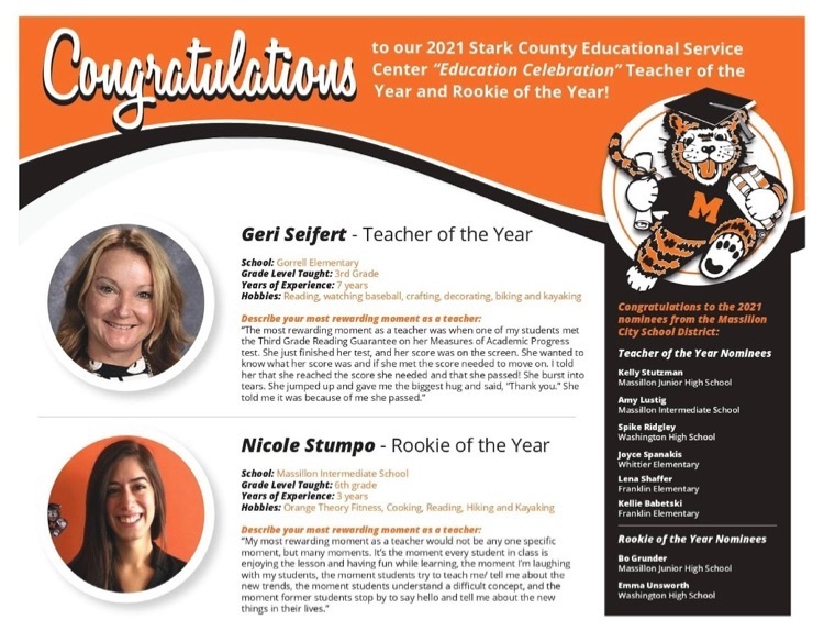 teacher and rookie of the year
