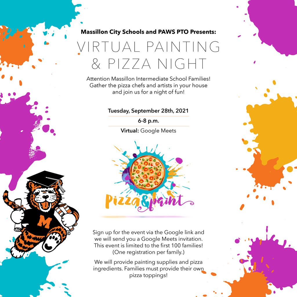 Painting and Pizza Flyer