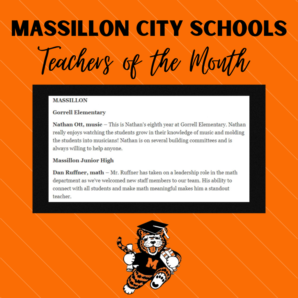Teacher of the Month Graphic