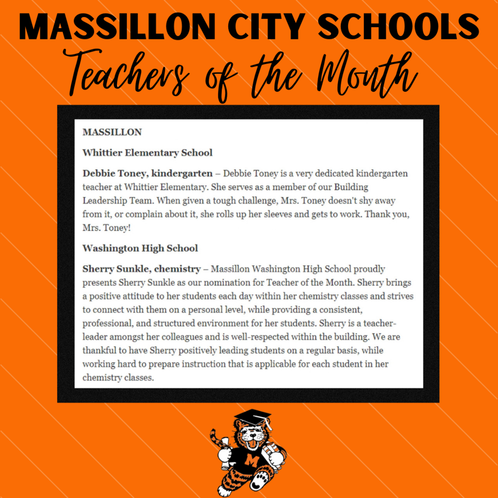 Teacher of the Month Graphic