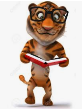 Tiger with book