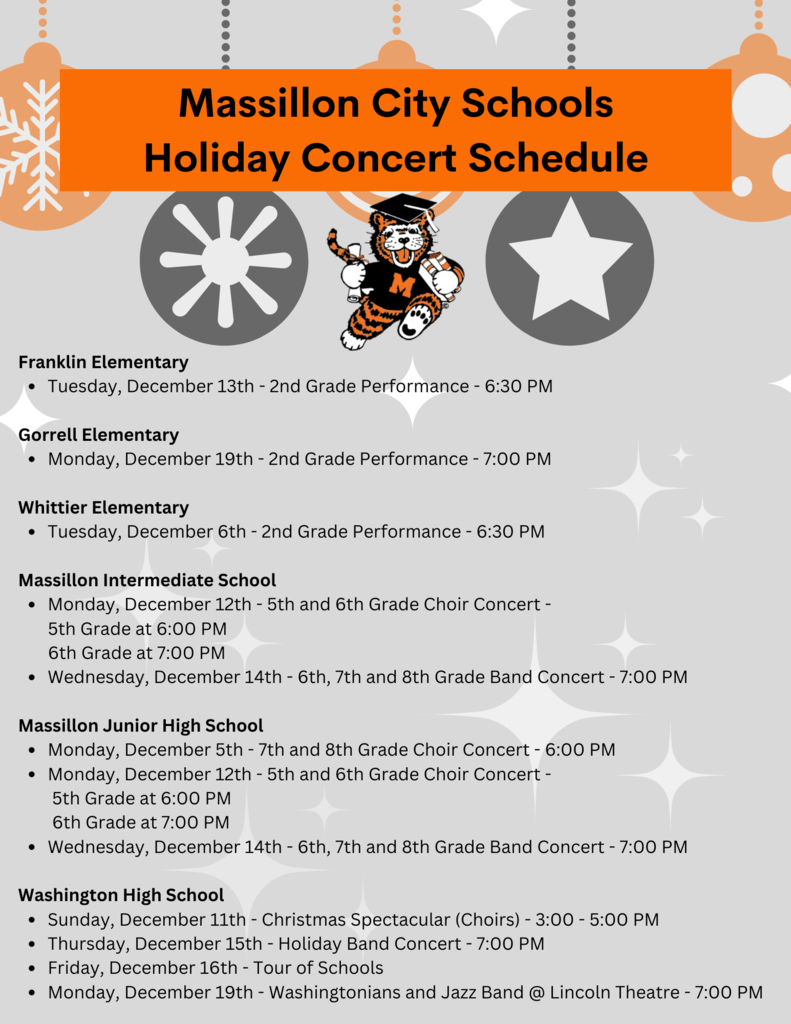 holiday concert schedule